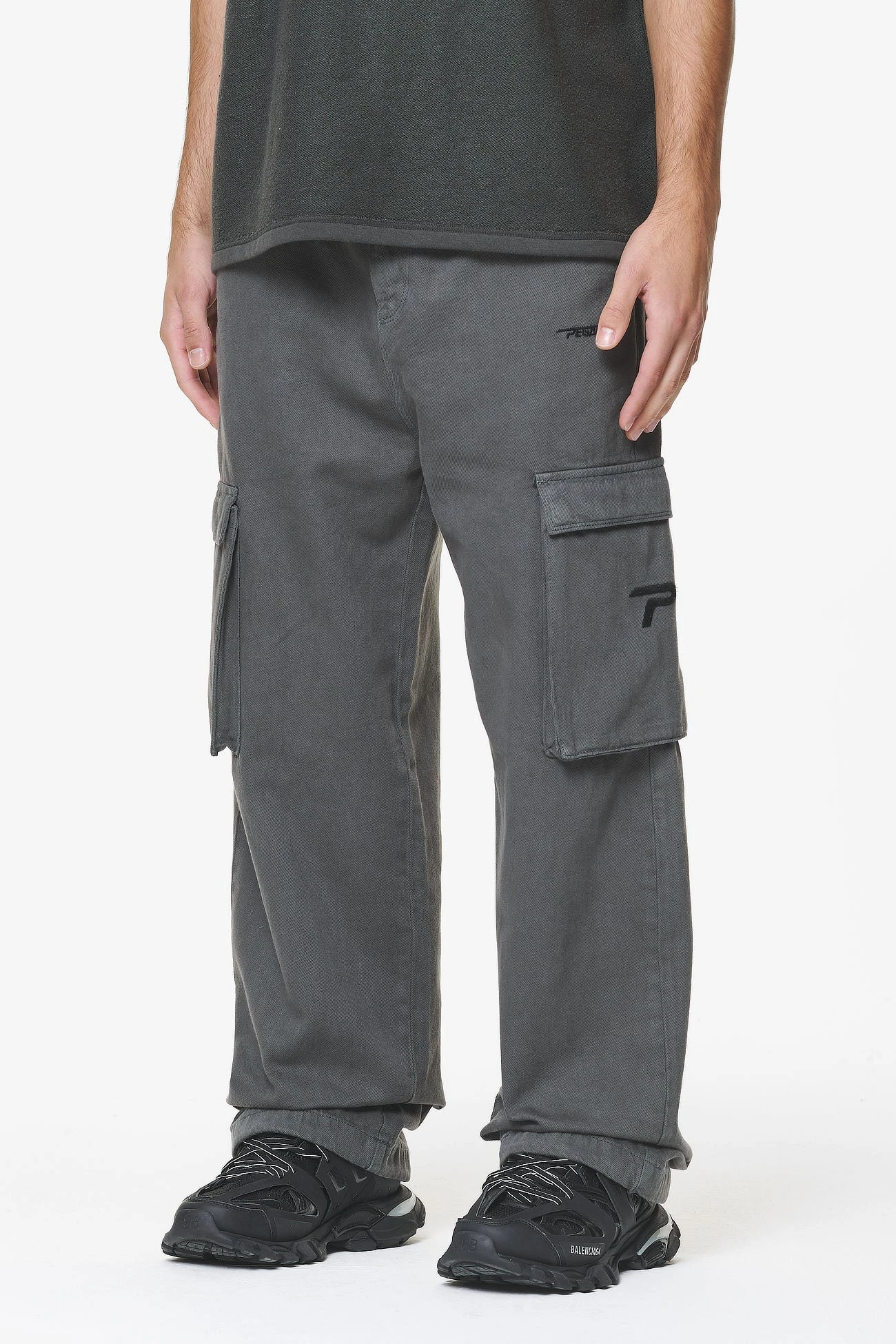 Paden Wide Cargo Pants Volcano Grey 1 Paden Wide Cargo Pants Volcano Grey