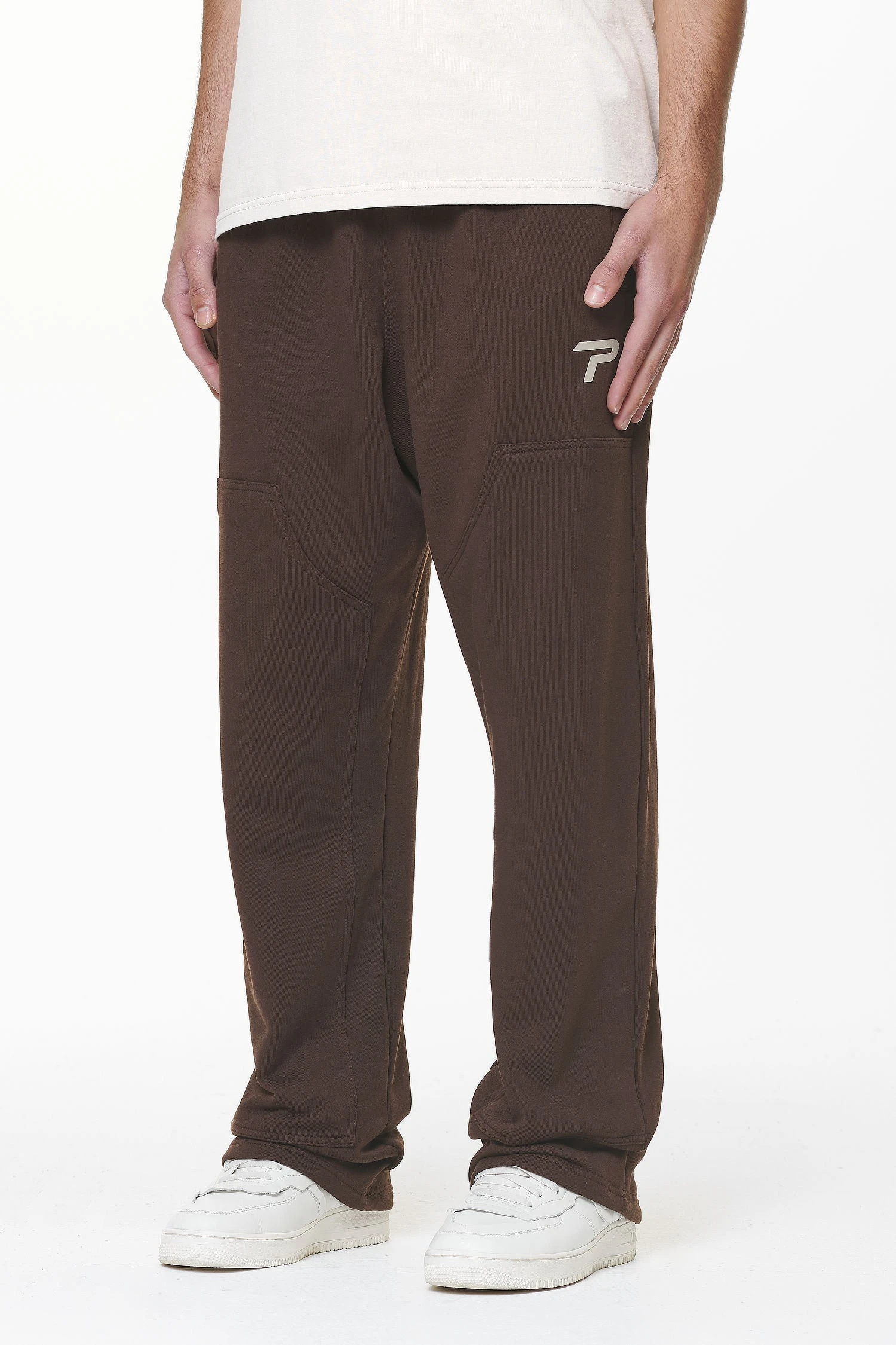 Tacona Carpenter Sweat Pants Washed Oak Brown 3 Tacona Carpenter Sweat Pants Washed Oak Brown - Image 3