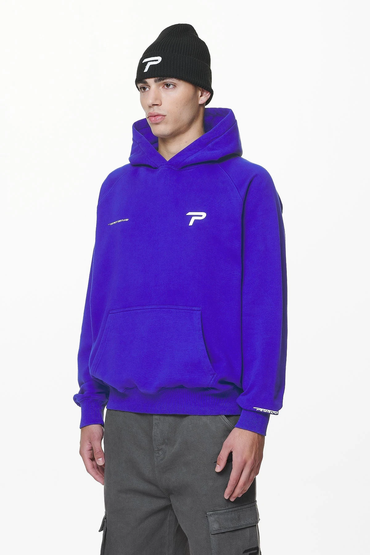 Barone Raglan Hoodie Washed Endless Blue 4 Barone Raglan Hoodie Washed Endless Blue - Image 4