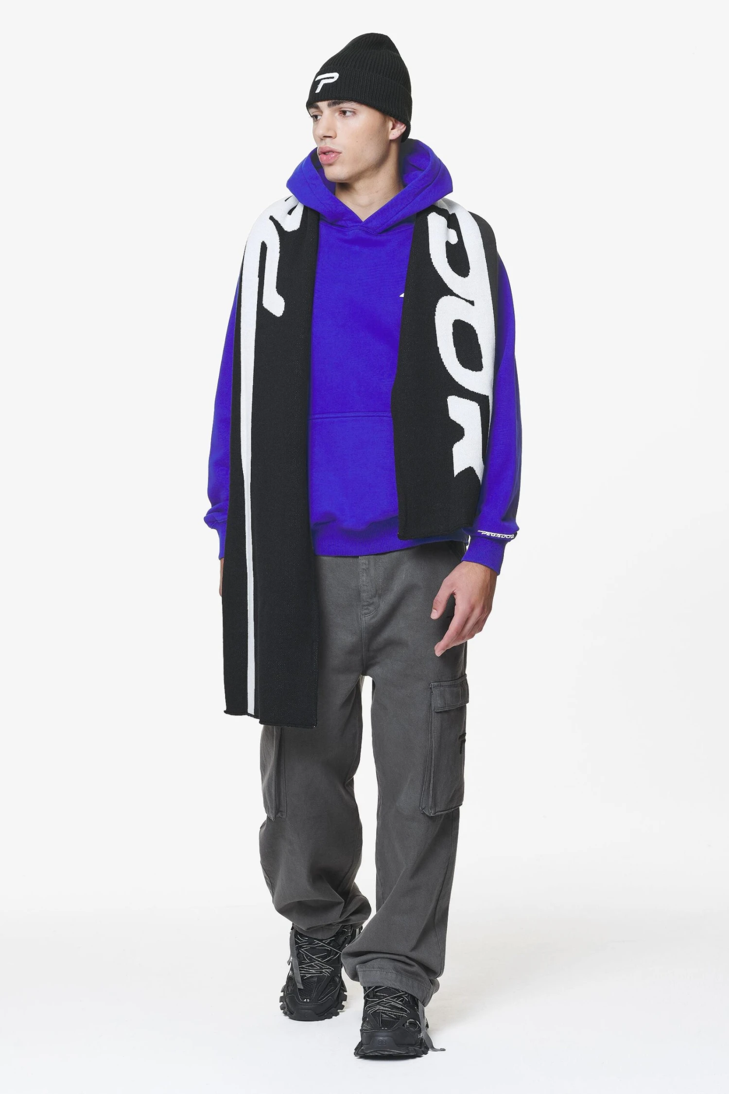 Barone Raglan Hoodie Washed Endless Blue 2 Barone Raglan Hoodie Washed Endless Blue - Image 2