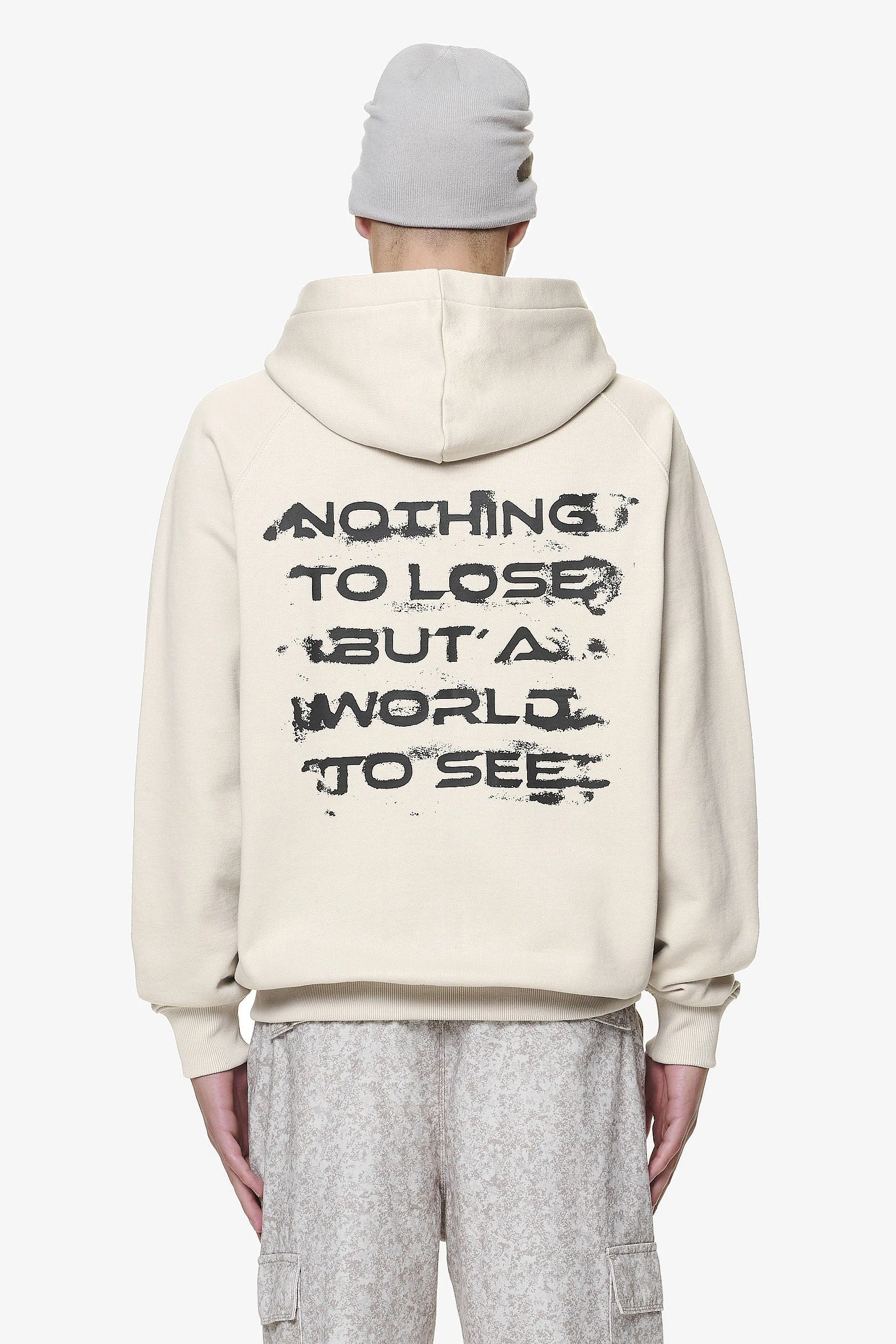 Condor Raglan Sweat Jacket Washed Dust Cream 1 Condor Raglan Sweat Jacket Washed Dust Cream