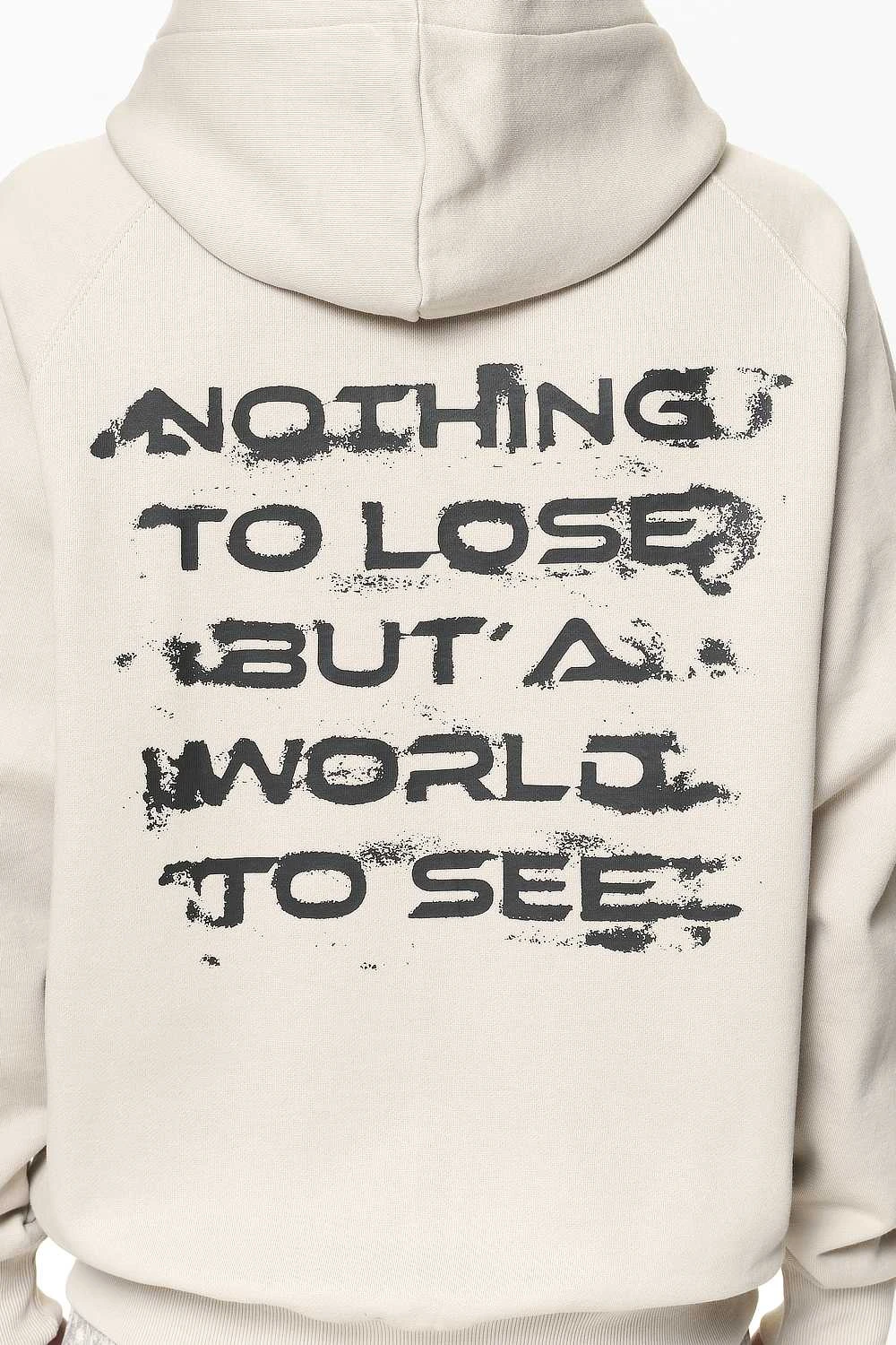 Condor Raglan Sweat Jacket Washed Dust Cream 6 Condor Raglan Sweat Jacket Washed Dust Cream - Image 6