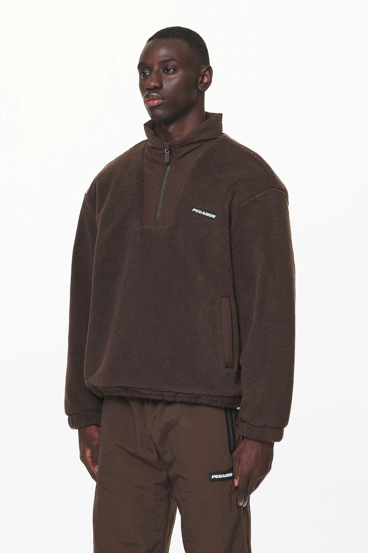 Fierro Teddy Halfzip Sweater Oak Brown 3 Fierro Teddy Halfzip Sweater Oak Brown - Image 3