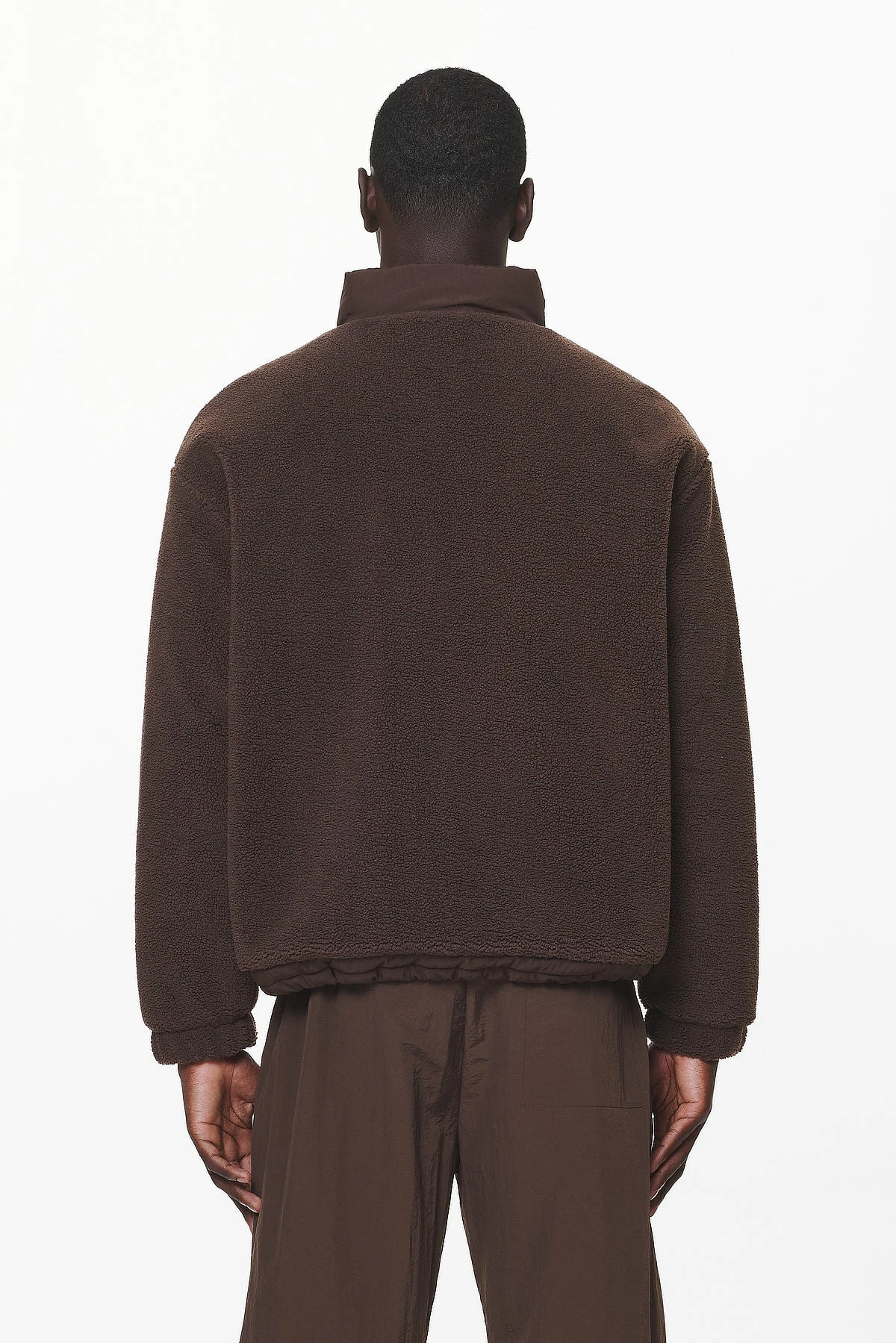 Fierro Teddy Halfzip Sweater Oak Brown 4 Fierro Teddy Halfzip Sweater Oak Brown - Image 4