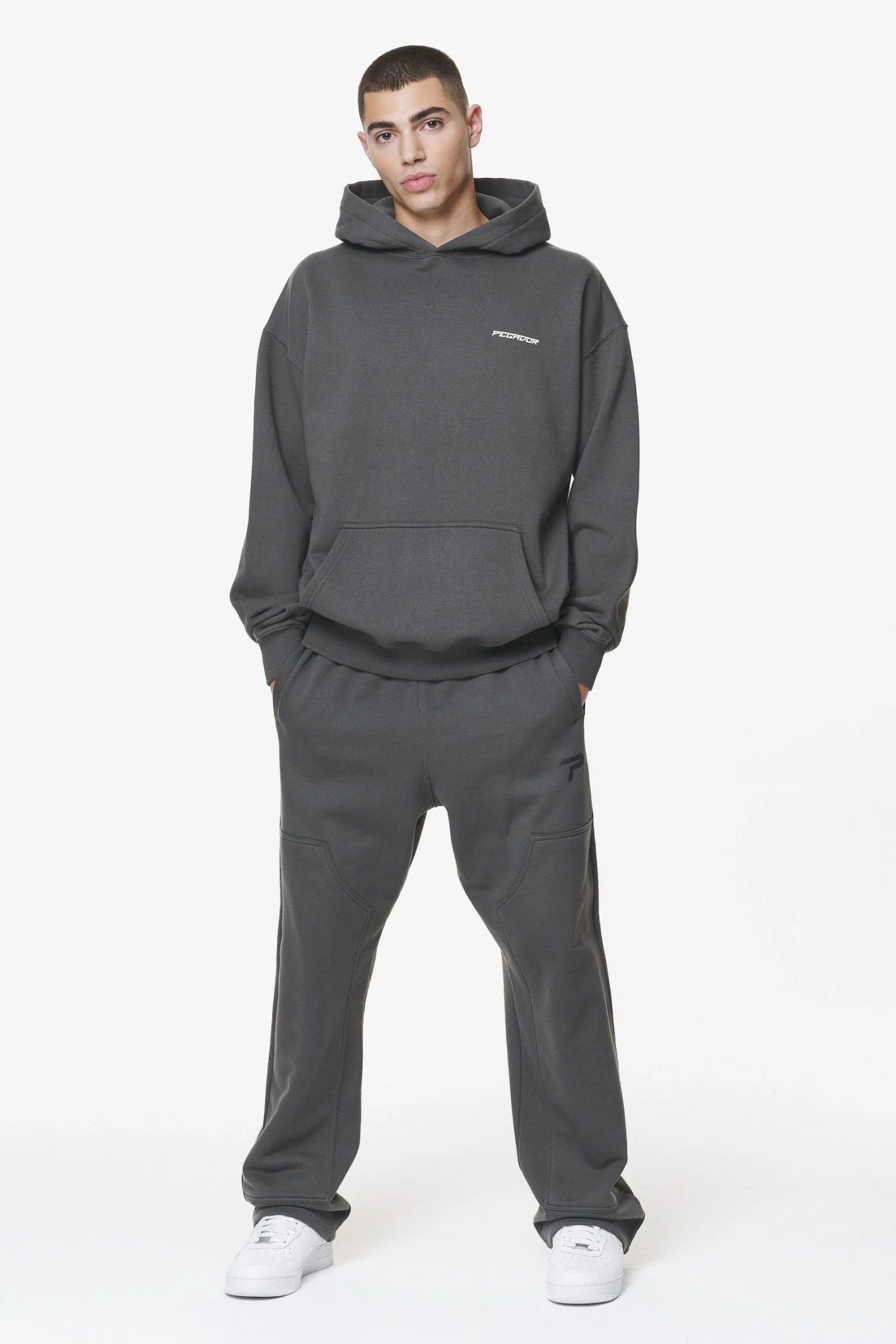 Tacona Carpenter Sweat Pants Washed Volcano Grey 2 Tacona Carpenter Sweat Pants Washed Volcano Grey - Image 2