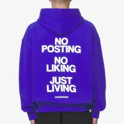 Devon Oversized Sweat Jacket Washed Endless Blue