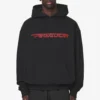 Manor Oversized Hoodie Black Signal Red