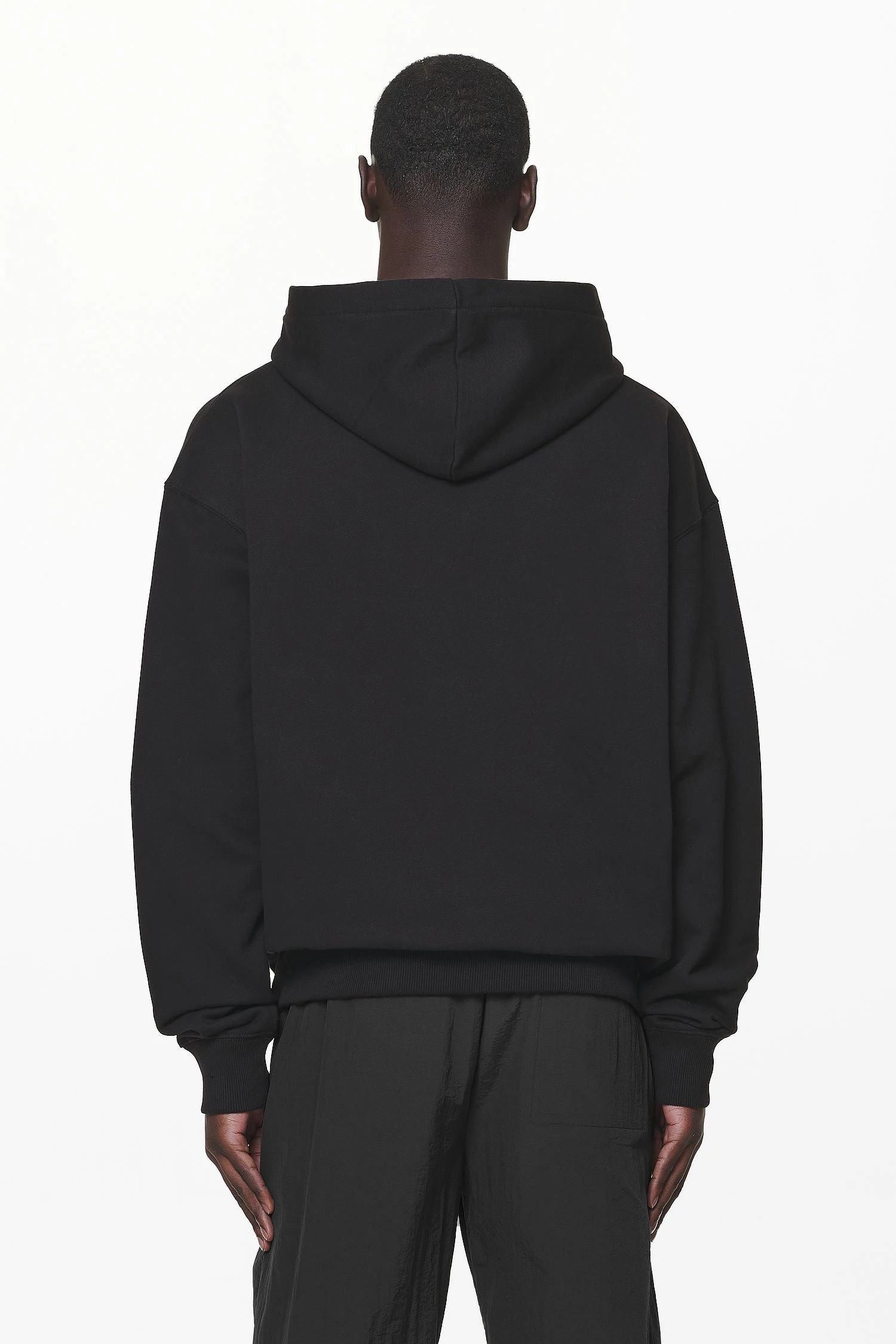 Manor Oversized Hoodie Black Signal Red 3 Manor Oversized Hoodie Black Signal Red - Image 3