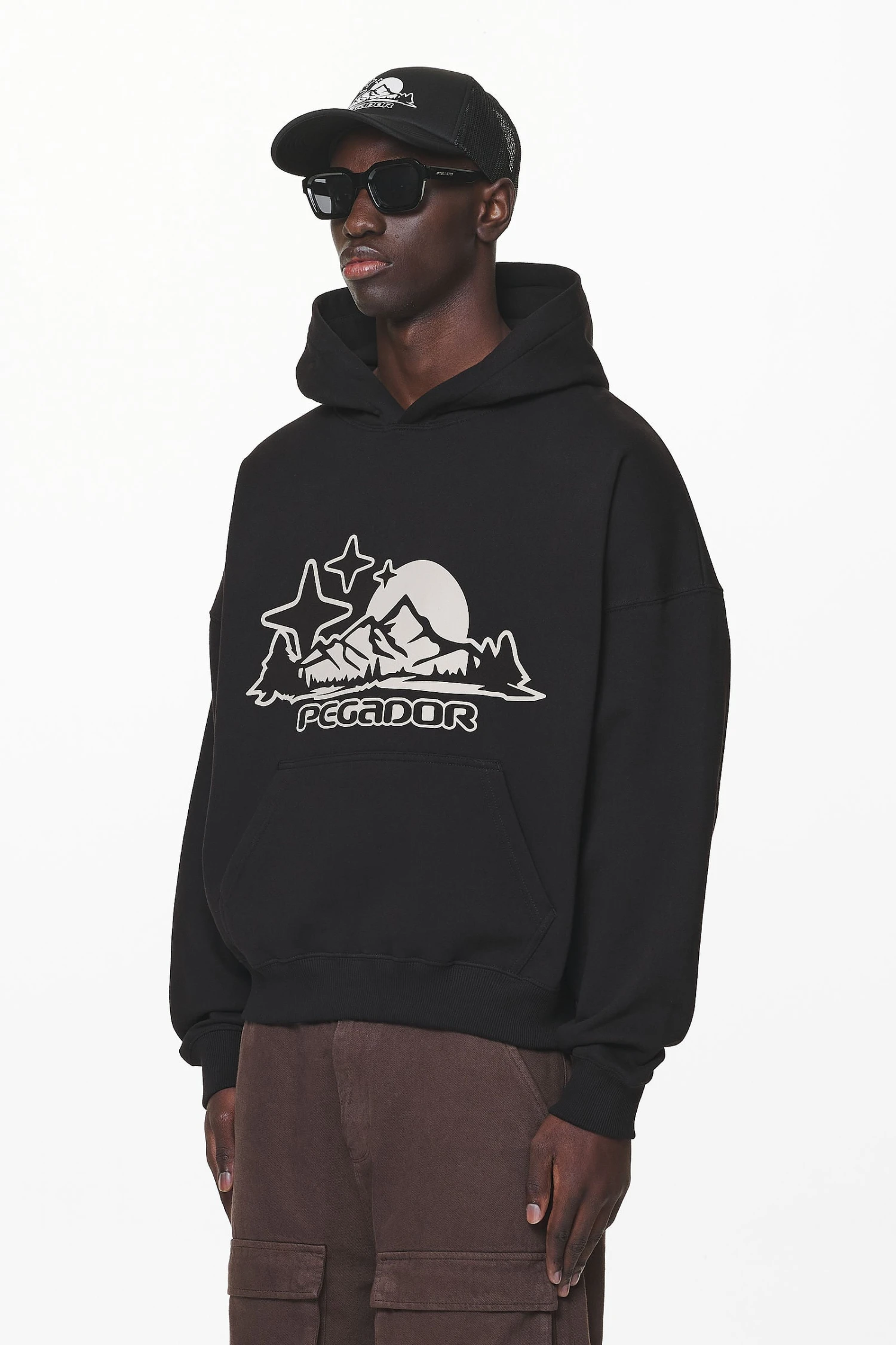 Pansy Boxy Hoodie Black 3 Pansy Boxy Hoodie Black - Image 3