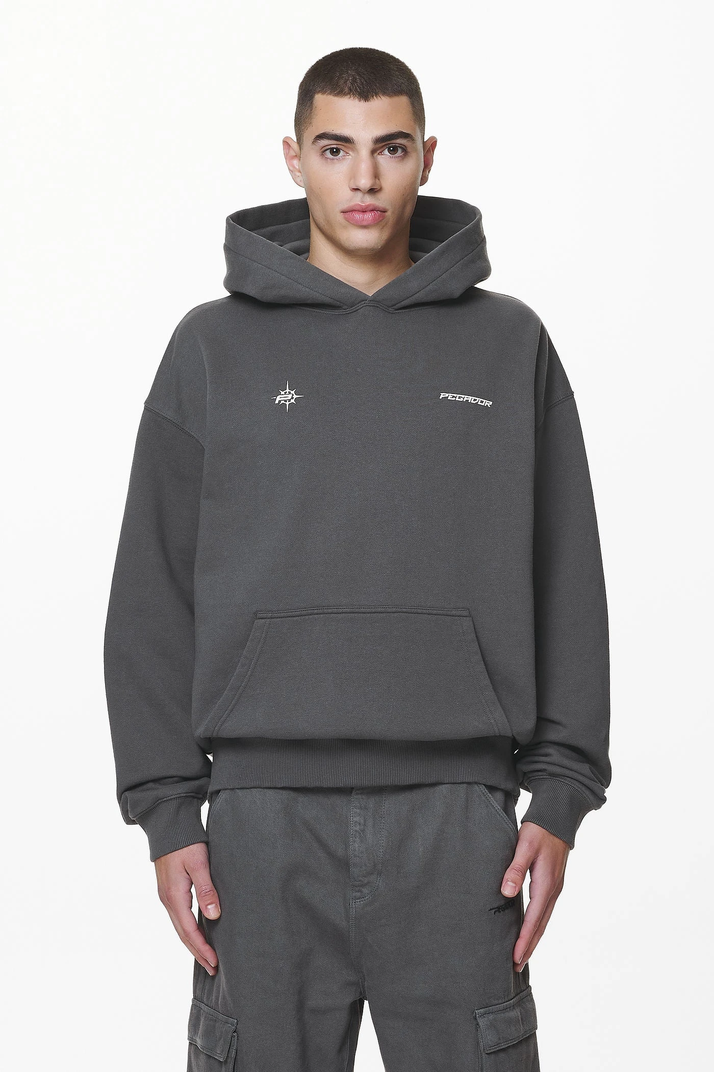 Gien Oversized Hoodie Washed Volcano Grey 3 Gien Oversized Hoodie Washed Volcano Grey - Image 3