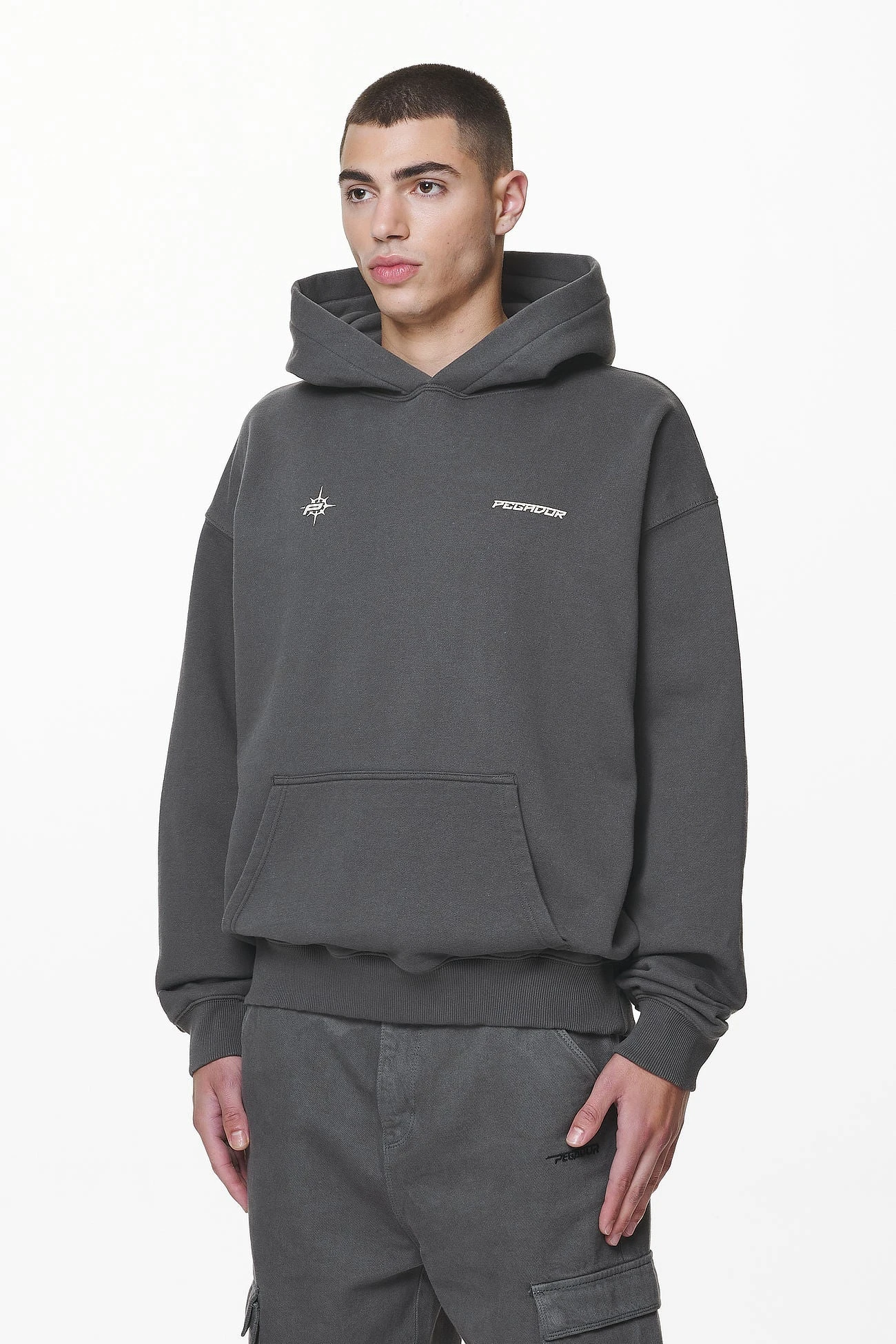 Gien Oversized Hoodie Washed Volcano Grey 4 Gien Oversized Hoodie Washed Volcano Grey - Image 4
