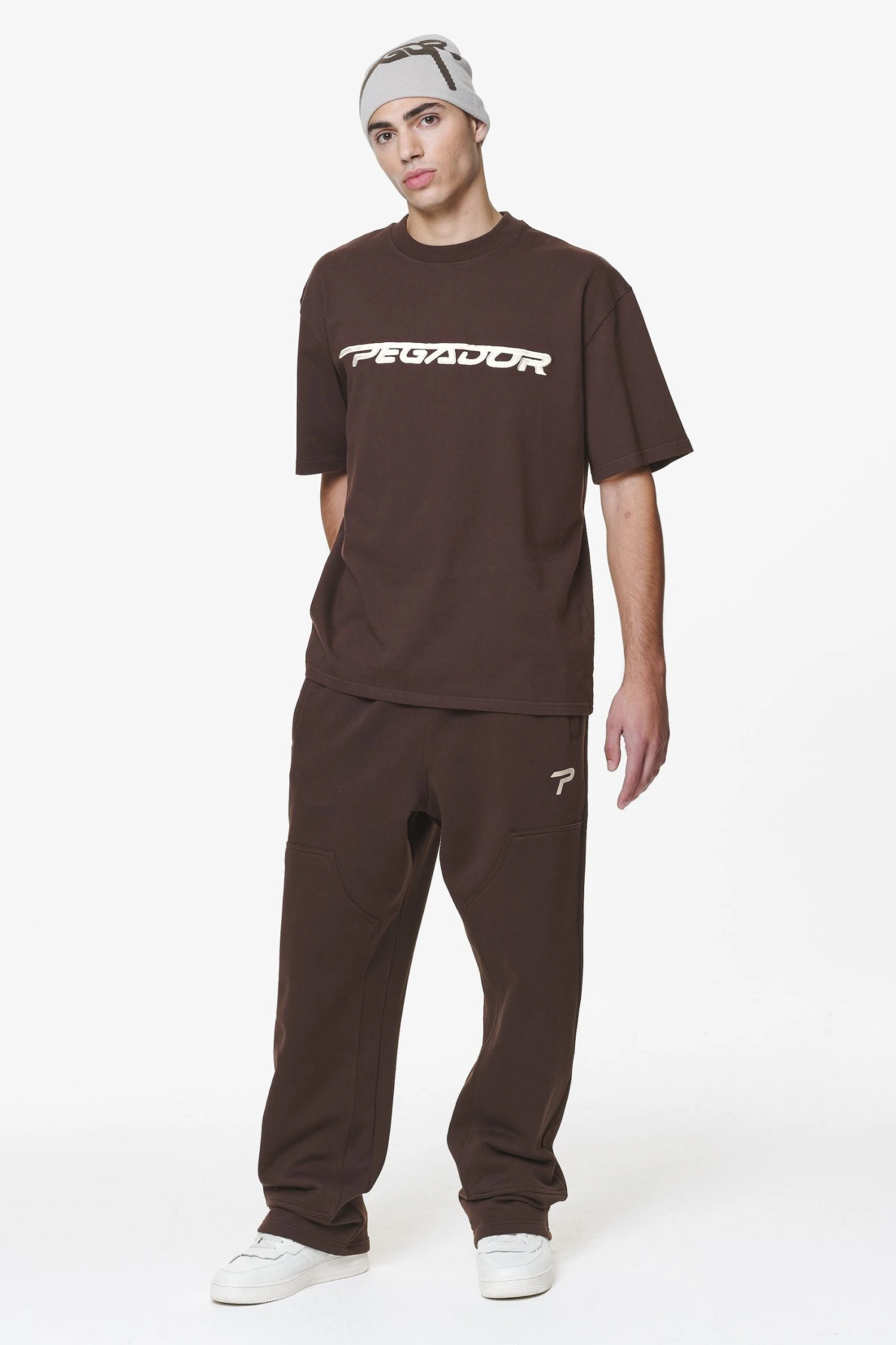 Tacona Carpenter Sweat Pants Washed Oak Brown 2 Tacona Carpenter Sweat Pants Washed Oak Brown - Image 2