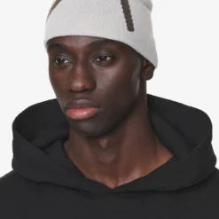 Feala Jaquard Beanie Dust Cream Oak Brown