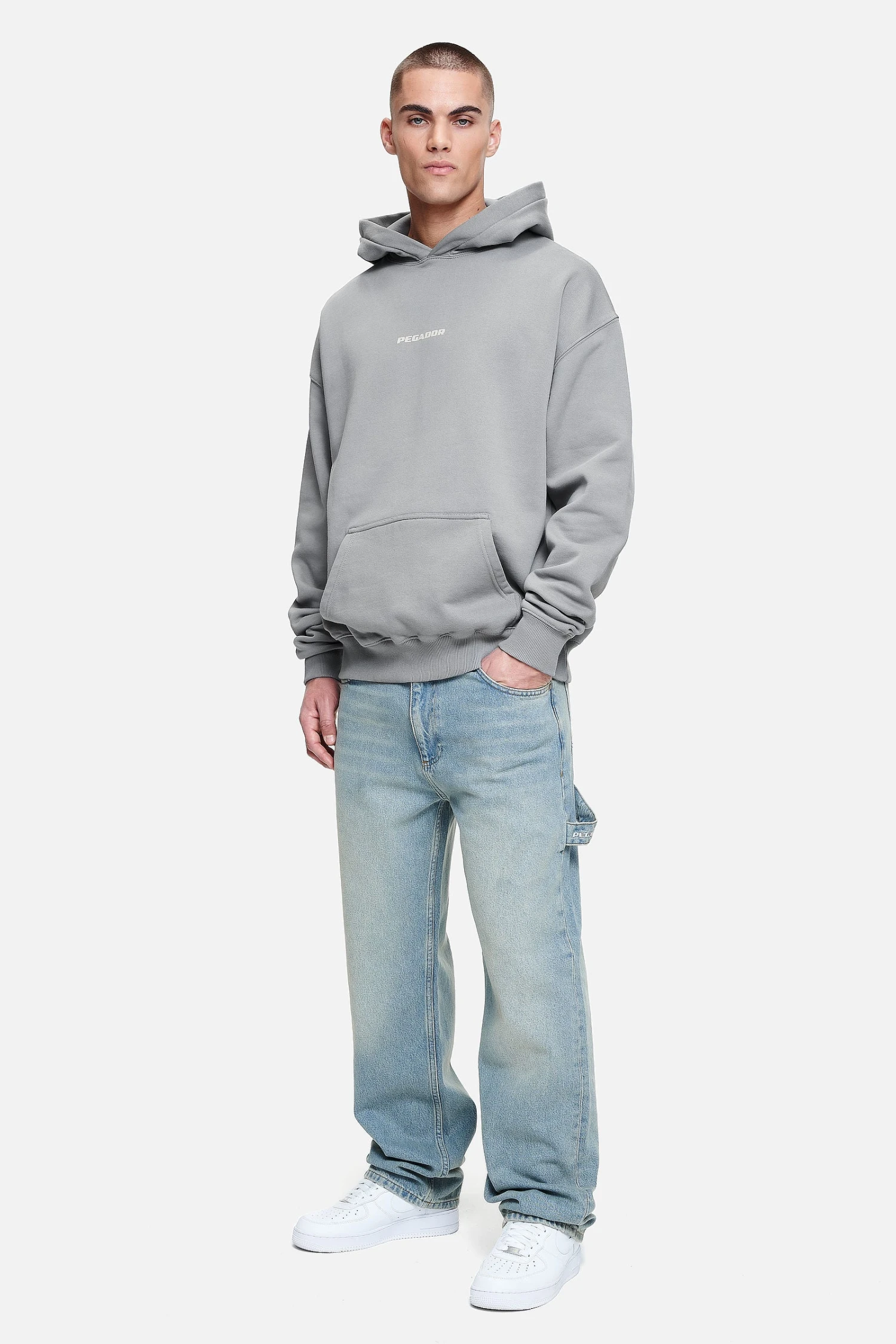 Daule Baggy Workwear Jeans Washed Vintage Blue 2 Daule Baggy Workwear Jeans Washed Vintage Blue - Image 2