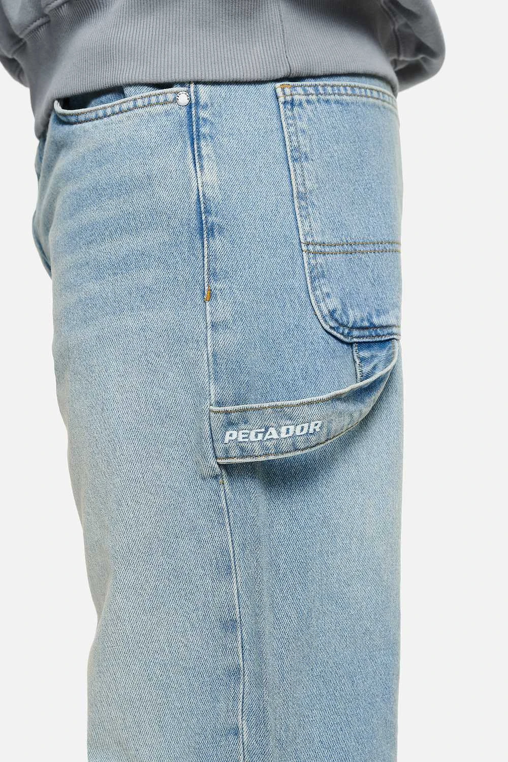 Daule Baggy Workwear Jeans Washed Vintage Blue 6 Daule Baggy Workwear Jeans Washed Vintage Blue - Image 6