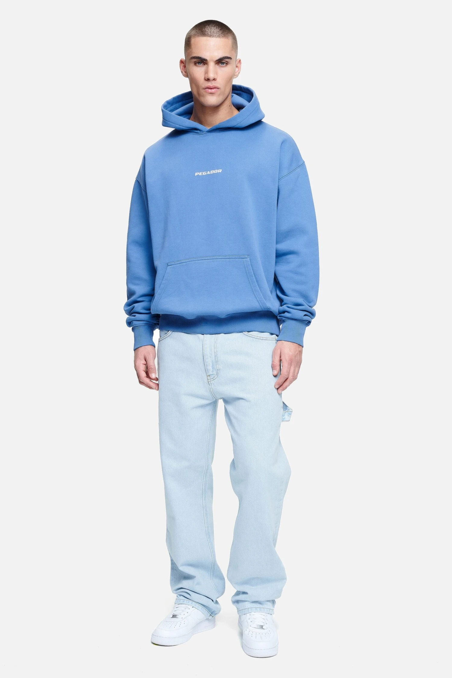 Daule Baggy Workwear Jeans Washed Cold Blue 2 Daule Baggy Workwear Jeans Washed Cold Blue - Image 2