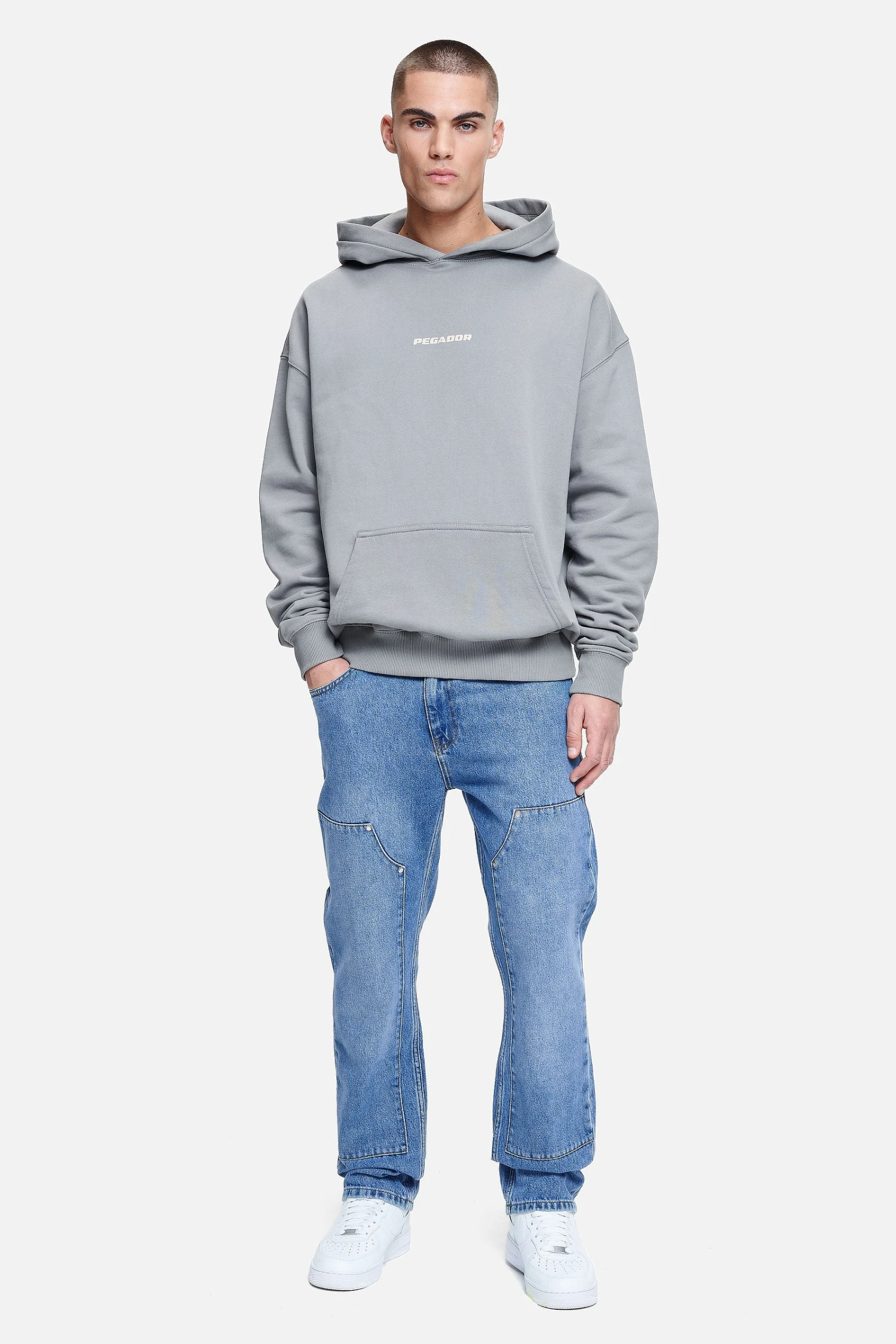 Vinto Carpenter Jeans Washed Blue 2 Vinto Carpenter Jeans Washed Blue - Image 2