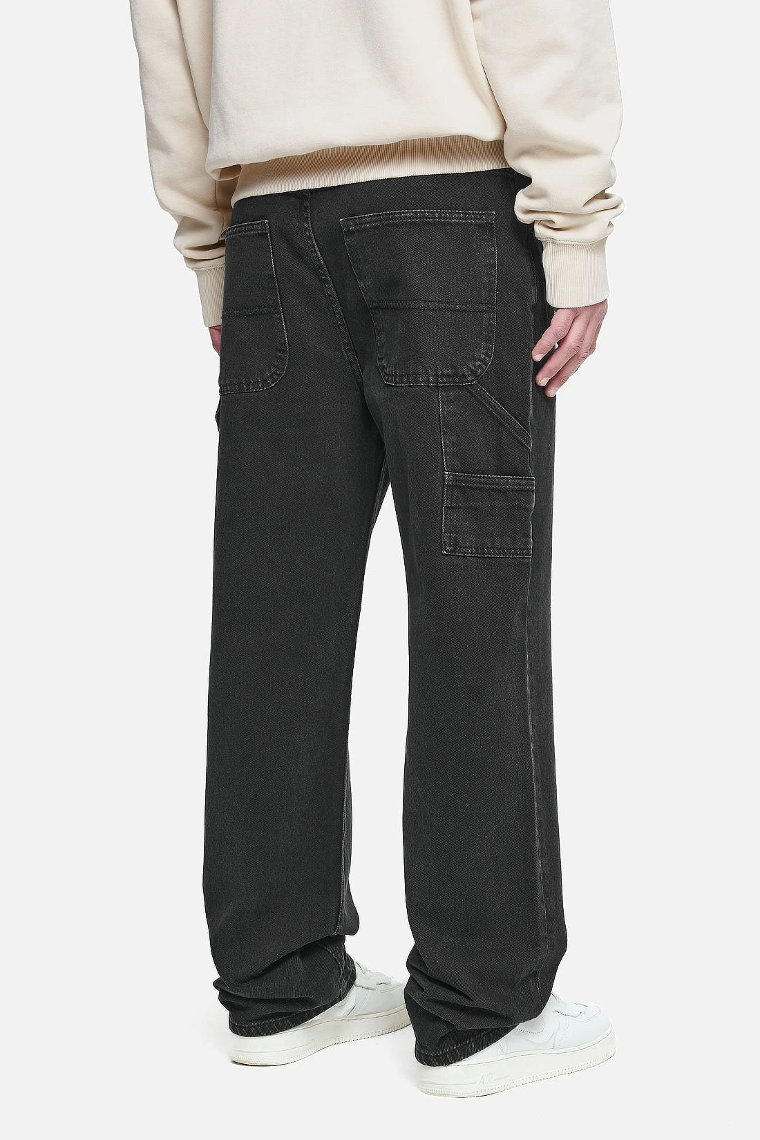 Daule Baggy Workwear Jeans Washed Black 4 Daule Baggy Workwear Jeans Washed Black - Image 4