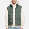 Bardon Cord Puffer Vest Forest Green