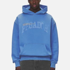 Gilford Oversized Hoodie Washed Retro Blue