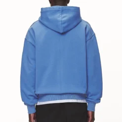 Logo Oversized Hoodie Washed Retro Blue White Gum -Fashigen Sales PGDR NEVER TOO LATE ECOMMERCE 2 MALE BLUE34