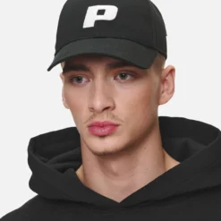 P Logo Cap Black White -Fashigen Sales PGDR NEVER TOO LATE ECOMMERCE MALE CAPS78