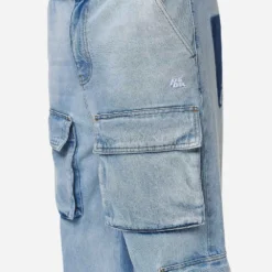 Lark Loose Cargo Jeans Washed Bright Blue -Fashigen Sales PGDR NEVER TOO LATE ECOMMERCE MALE DAY 1240