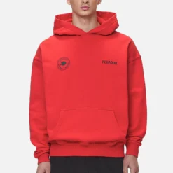 Gordan Oversized Hoodie Washed Red