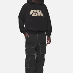 Lark Loose Cargo Jeans Heavy Washed Black -Fashigen Sales PGDR NEVER TOO LATE ECOMMERCE MALE DAY 1311