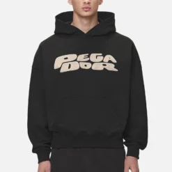 Drew Terry Boxy Hoodie Washed Black