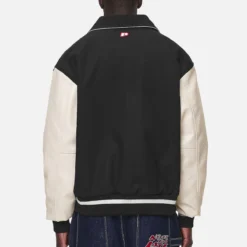 Oris Varsity Jacket Black Cream 13 Oris Varsity Jacket Black Cream -Fashigen Sales PGDR NEVER TOO LATE ECOMMERCE MALE DAY 1502
