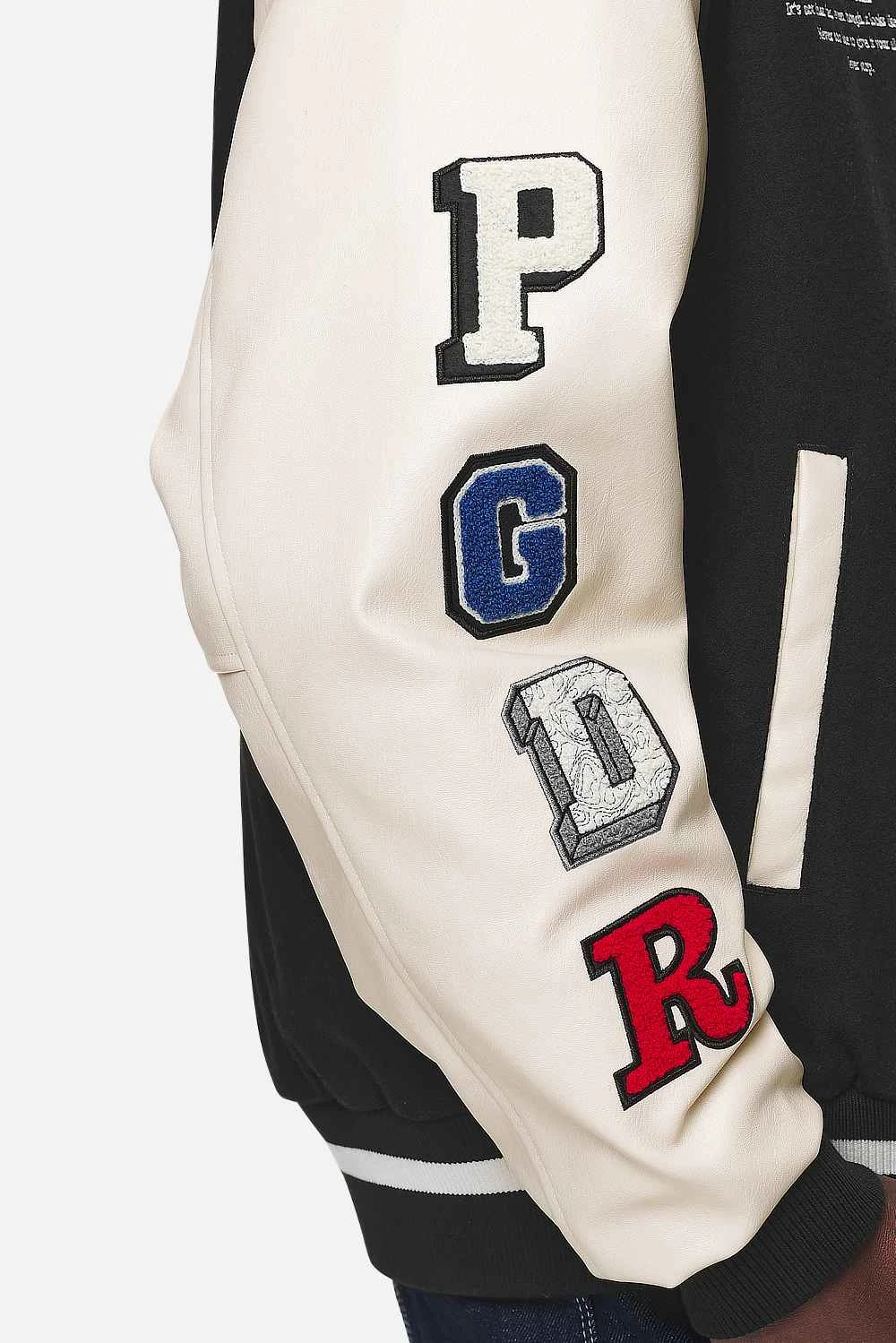 Oris Varsity Jacket Black Cream 8 Oris Varsity Jacket Black Cream - Image 8