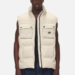 Tarbal Cargo Puffer Vest Desert Sand