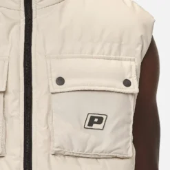 Tarbal Cargo Puffer Vest Desert Sand -Fashigen Sales PGDR NEVER TOO LATE ECOMMERCE MALE DAY 1559