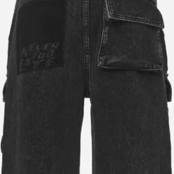 Lark Loose Cargo Jeans Heavy Washed Black -Fashigen Sales PGDR NEVER TOO LATE ECOMMERCE MALE DAY 190