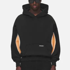 Farro Boxy Hoodie Washed Black