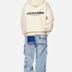 Colne Logo Oversized Hoodie Washed Desert Sand -Fashigen Sales PGDR NEVER TOO LATE ECOMMERCE MALE DAY 2199