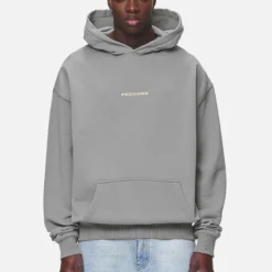 Colne Logo Oversized Hoodie Washed Cool Grey Desert Sand -Fashigen Sales PGDR NEVER TOO LATE ECOMMERCE MALE DAY 2204