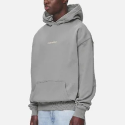 Colne Logo Oversized Hoodie Washed Cool Grey Desert Sand -Fashigen Sales PGDR NEVER TOO LATE ECOMMERCE MALE DAY 2205