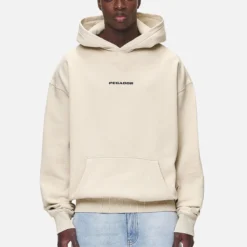 Colne Logo Oversized Hoodie Washed Desert Sand -Fashigen Sales PGDR NEVER TOO LATE ECOMMERCE MALE DAY 2245