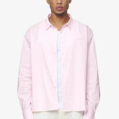 Raton Oversized Longsleeve Shirt Bubblegum White