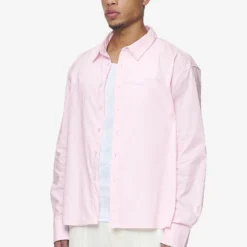 Raton Oversized Longsleeve Shirt Bubblegum White -Fashigen Sales PGDR Next Wave E COMMERCE MENS DAY 147634