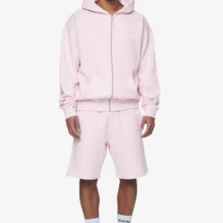 Logo Oversized Sweat Jacket Washed Bubblegum White Gum -Fashigen Sales PGDR Next Wave E COMMERCE MENS DAY 248515 scaled