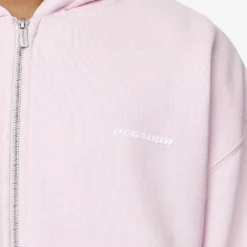 Logo Oversized Sweat Jacket Washed Bubblegum White Gum -Fashigen Sales PGDR Next Wave E COMMERCE MENS DAY 248519