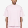 Logo Boxy Tee Washed Bubblegum White Gum