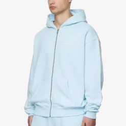 Logo Oversized Sweat Jacket Washed Baby Blue White Gum -Fashigen Sales PGDR Next Wave E COMMERCE MENS DAY 248651