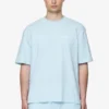 Logo Oversized Tee Washed Baby Blue White Gum