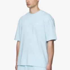 Logo Oversized Tee Washed Baby Blue White Gum -Fashigen Sales PGDR Next Wave E COMMERCE MENS DAY 248675