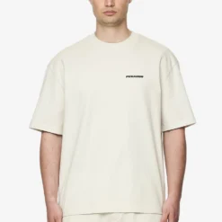 Logo Oversized Tee Washed Salty Cream Black Gum