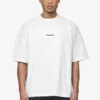 Logo Boxy Tee White Black Gum